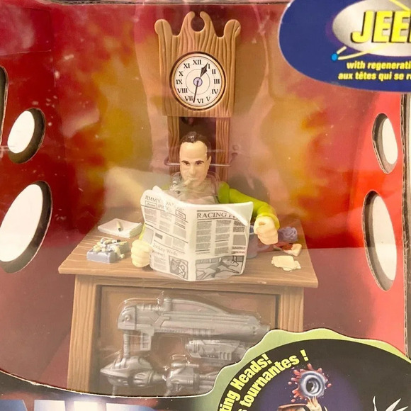 Vintage 1997 Men In Black MIB Jeebs Rotating  Head Action Figure Desk Galoob - Picture 2 of 16